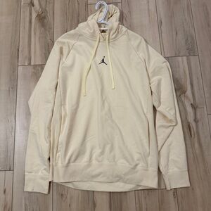 Jordan Cream Hoodie with Iconic Logo